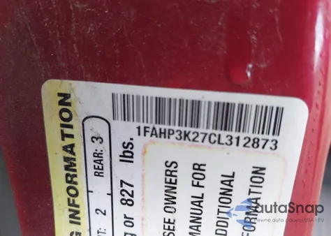 2012 Ford Focus Se из США, поврежденный, VIN 1FAHP3K27CL312873